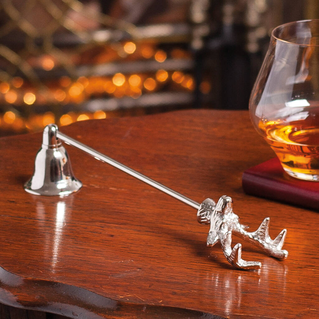 Antique Stag Candle Snuffer By Dibor