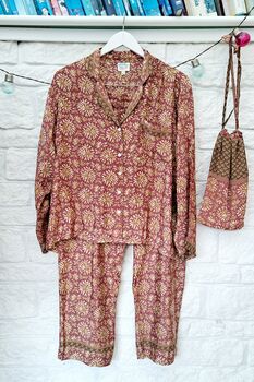 Upcycled Sari Pyjama Sets, 5 of 12