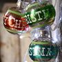 Silver Christmas Glass Bauble, thumbnail 3 of 3