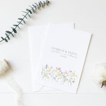 Wedding Card Flower Love, 2 of 3