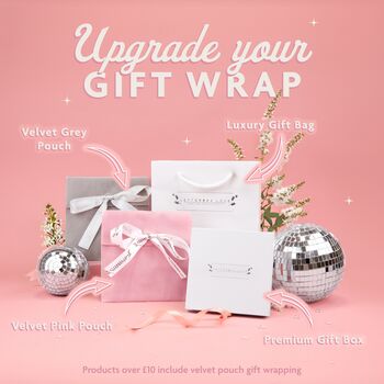 Sparkly Pink Christmas Snowflake Bracelet In White Pouch, 6 of 6