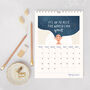 Moon And Stars Celestial Personalised 2023 A4 Calendar, thumbnail 2 of 5