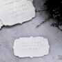 Personalised Plaque Wedding Gift Biscuits, thumbnail 1 of 5