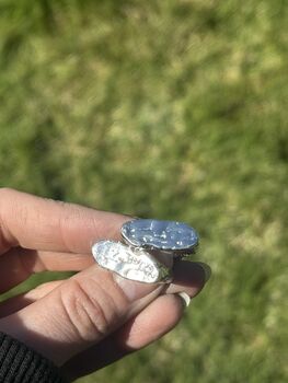 Recycled Silver Molten Signet Ring, 4 of 4