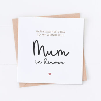 Mum In Heaven Mother's Day Card, 2 of 2