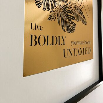 Born Untamed Gold Foil Wall Art, 3 of 8
