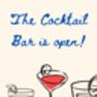A4 Print, The Cocktail Bar Is Open, thumbnail 5 of 5