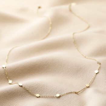 Long Starry Necklace In Gold Plating, 5 of 7