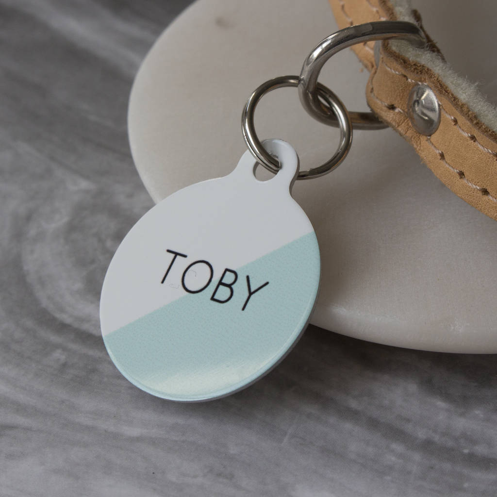 Two Toned Pet ID Tag, 1 of 6