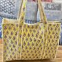 Tote Bag, Beach Bag, Block Print Indian Handbag, thumbnail 11 of 12