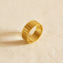 Thick Croissant Cigar Ring Band, Minimalist Jewellery, thumbnail 1 of 4