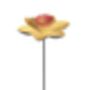 Cast Iron Daffodil Bird Feeder Garden Ornament, thumbnail 4 of 7