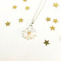 Sterling Silver And 9ct Gold Plated Daisy Necklace, thumbnail 1 of 5