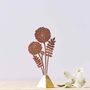 Dahlia Miniature Bouquet Of Flowers, Copper, thumbnail 1 of 4