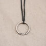 Men's Personalised Circle Pendant Necklace, thumbnail 3 of 12