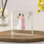 Personalised Bridesmaid Proposal Or Thank You Acrylic Block – Custom Wedding Party Gift With Name And Message, thumbnail 1 of 9