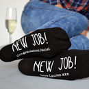new job personalised socks by solesmith | notonthehighstreet.com