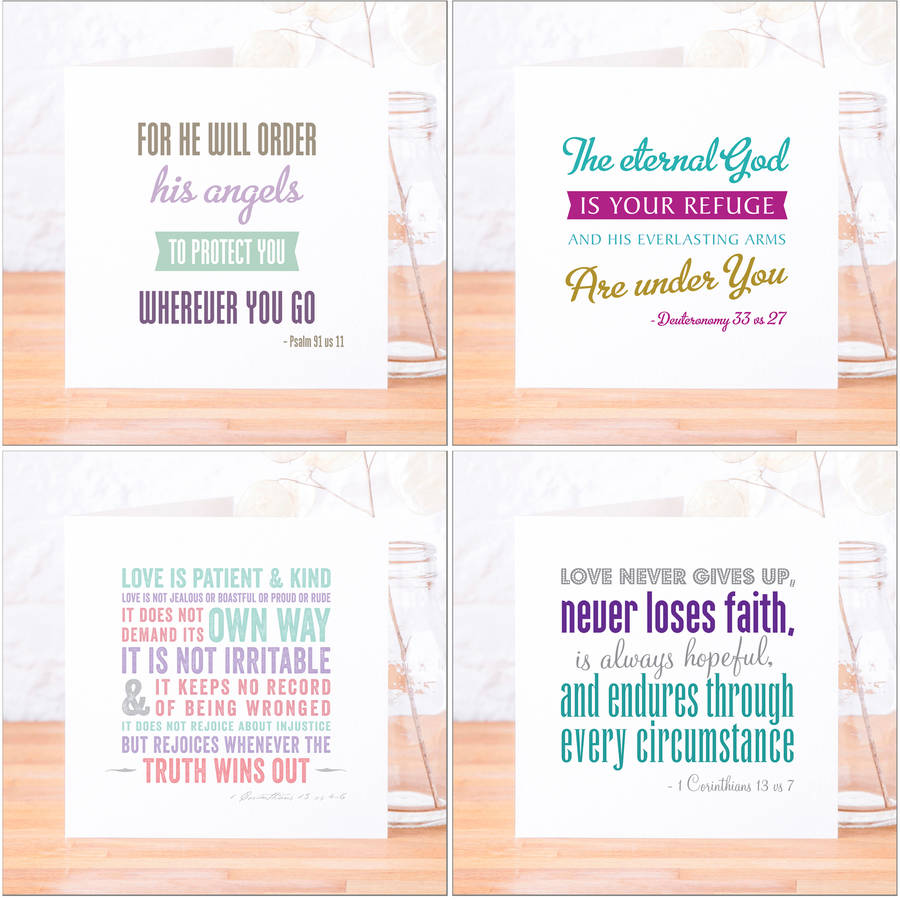 Mixed Pack Of Contemporary Bible Verse Cards, 1 of 3