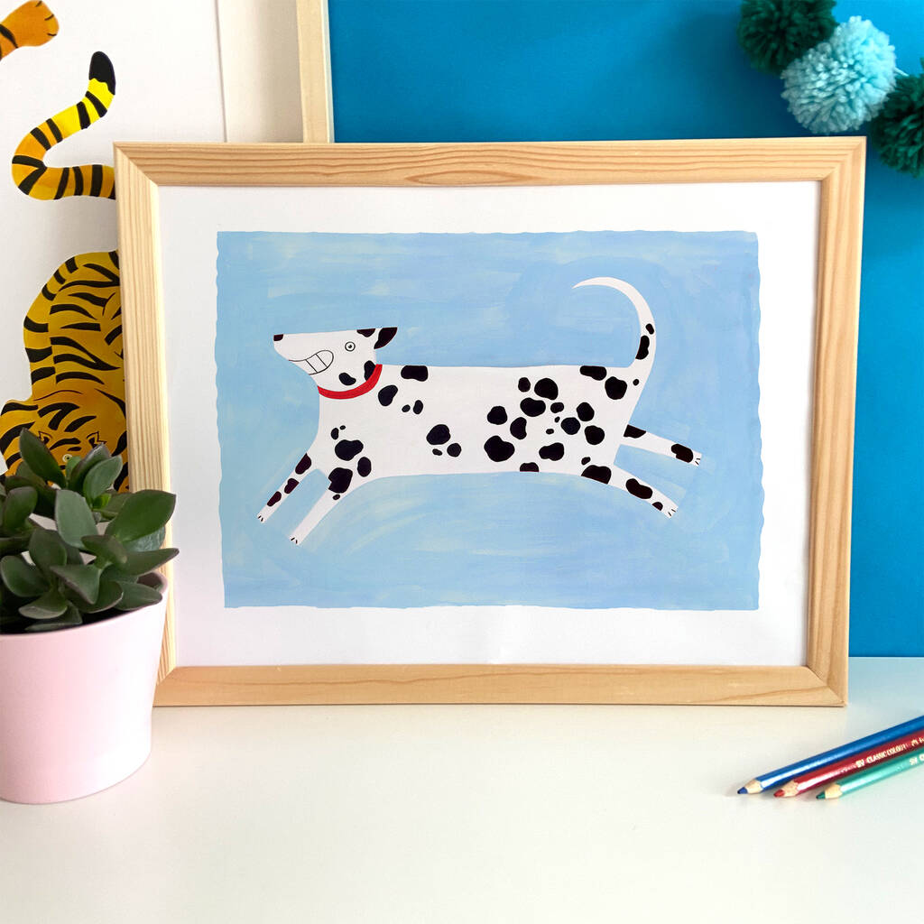 Personalised Dalmation Kids Print By Ickaprint | notonthehighstreet.com