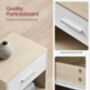 Set Of One/Two Bedside Table With Drawer End Table, thumbnail 6 of 12