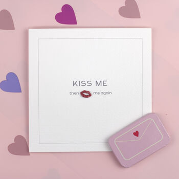 Handmade When You Kiss Me Handmade Valentine Card, 5 of 6