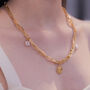 Pearl And Coin Starlight Double Chain Necklace, thumbnail 1 of 5