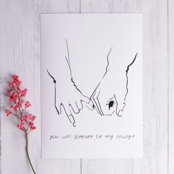 'You Will Forever Be My Always' Wedding Print, 2 of 4