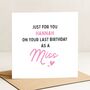 Last Birthday As A Miss Birthday Card For Her, thumbnail 2 of 8