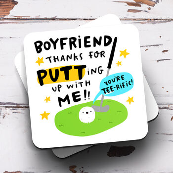 Personalised Mug 'Boyfriend Putting Up With Me', 3 of 3