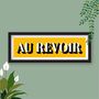 Au Revoir Framed Typography Print, thumbnail 3 of 10