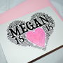 Personalised 18th Birthday Sparkle Card, thumbnail 11 of 12