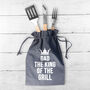 Dad’s Personalised King Of The Grill BBQ Tools Set, thumbnail 1 of 9