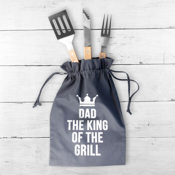 Dad’s Personalised King Of The Grill BBQ Tools Set, 2 of 11