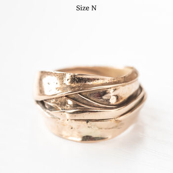 Layered Ring In Bronze Varius Sizes/Designs Available, 8 of 12