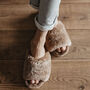 Beige Spa Sheepers Slippers, thumbnail 1 of 11