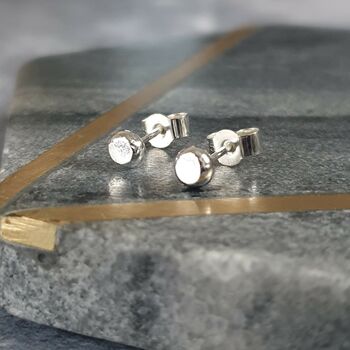 Tiny Dot Sterling Silver Stud Earrings, 4 of 6