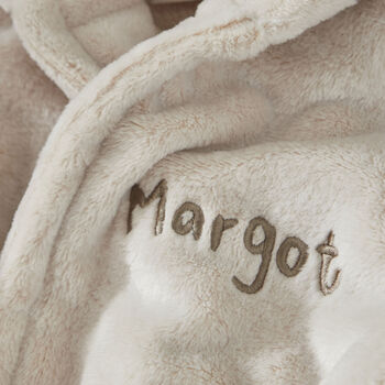 Personalised Reindeer Christmas Fleece Robe, 5 of 5