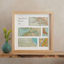 Remember When… Personalised Five Map Print Gift, thumbnail 5 of 8