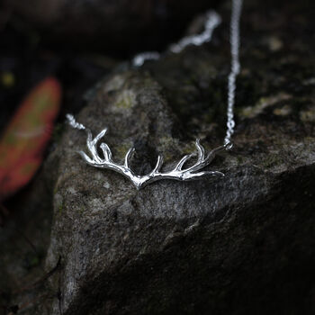 My Deer Antler Silvan 925 Sterling Silver Necklace, 3 of 4