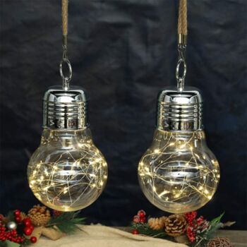 Set Of Two Hanging Lamp Battery Powered, 3 of 5