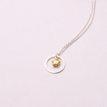 Make A Wish Gold Plated Star Necklace, 3 of 4