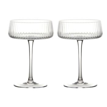Set Of Two Empire Stemed Coupe Glasses, 3 of 3
