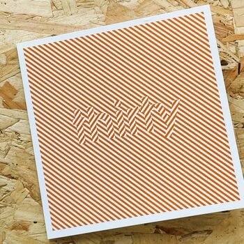 Stripes Illusion Greetings Card, 4 of 4