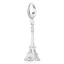 Eiffel Tower Charm Necklace, Sterling Silver Or Gold Plated, thumbnail 9 of 10