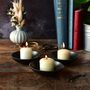 Metal Candle Bowl, Tea Light Holder Table Decoration, thumbnail 8 of 10