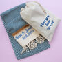 Personalised Cotton Throw, Gift For Mother, thumbnail 3 of 12