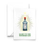 'Glory To The Newborn Gin' Christmas Card, thumbnail 2 of 3
