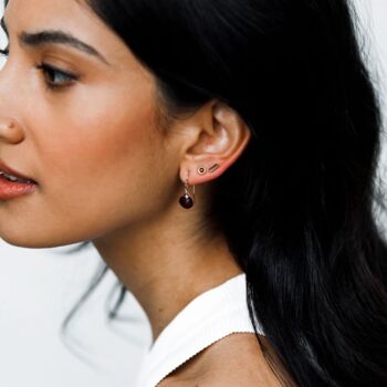 Birthstone 18k Gold Vermeil Stud Earrings, 5 of 6