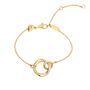 Personalised Glistering Eclipse Bracelet In Gold, thumbnail 1 of 2