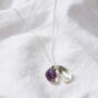Personalised Mussel Shell Birthstone Necklace, thumbnail 4 of 6